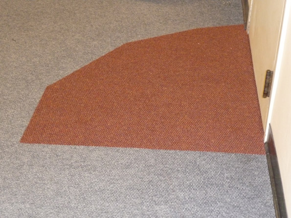 Carpet repair in firehall - Finished 